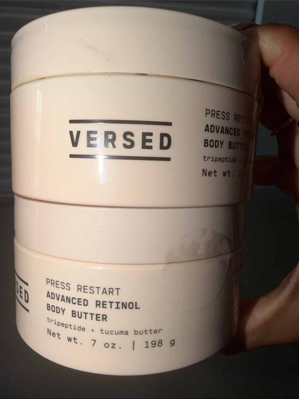 NEW Bundle Sealed Versed Press Restart Advanced Retinol Body Butter 7oz each